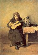 Perov, Vasily The Bachelor Guitarist oil painting artist